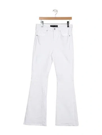 Pre-owned Veronica Beard High-rise Flared Jeans In Blue