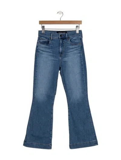 Pre-owned Veronica Beard High-rise Flared Jeans In Blue
