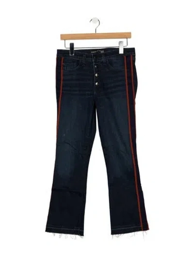 Pre-owned Veronica Beard High-rise Flared Jeans In Blue