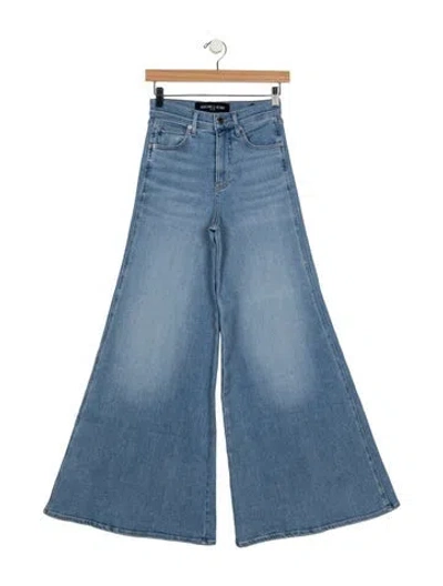 Pre-owned Veronica Beard High-rise Flared Jeans In Blue