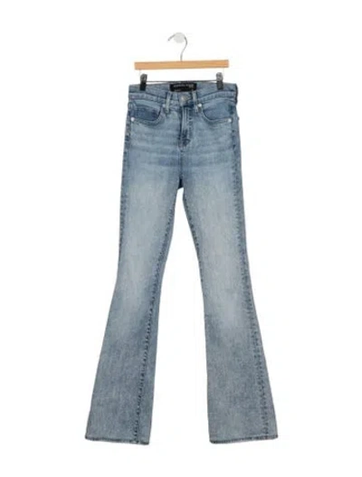 Pre-owned Veronica Beard High-rise Flared Jeans In Blue