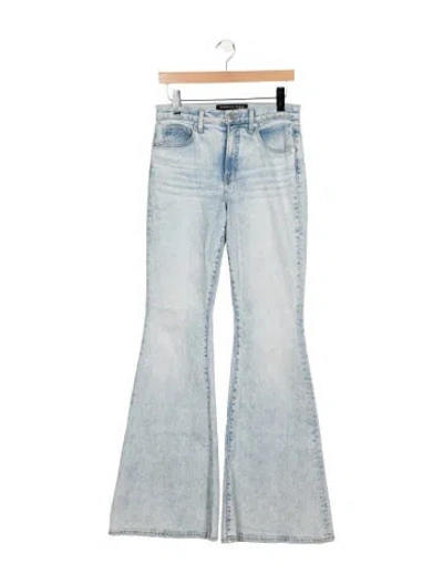 Pre-owned Veronica Beard High-rise Flared Jeans In Blue