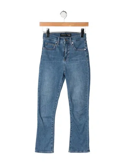 Pre-owned Veronica Beard High-rise Flared Jeans In Blue
