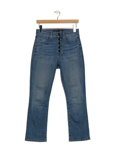 Pre-owned Veronica Beard High-rise Flared Jeans In Blue