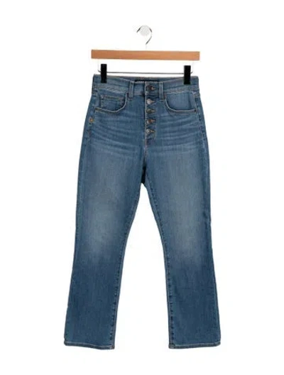 Pre-owned Veronica Beard High-rise Flared Jeans In Blue