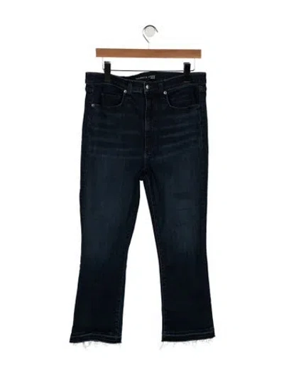 Pre-owned Veronica Beard High-rise Flared Jeans In Blue