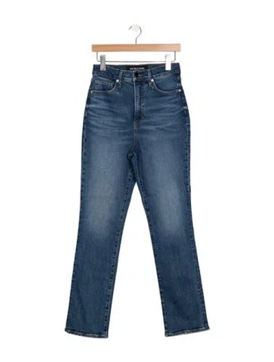 Pre-owned Veronica Beard High-rise Flared Jeans In Blue