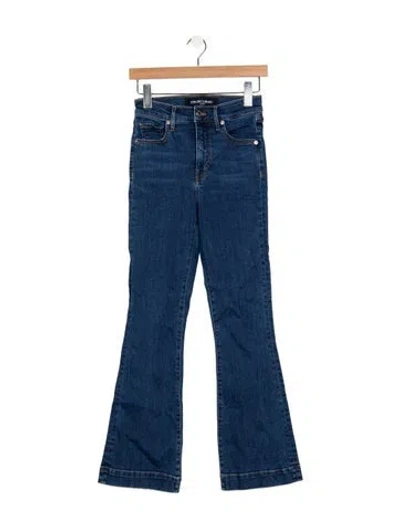 Pre-owned Veronica Beard High-rise Flared Jeans In Blue