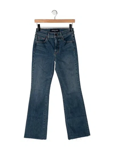 Pre-owned Veronica Beard High-rise Flared Jeans In Blue