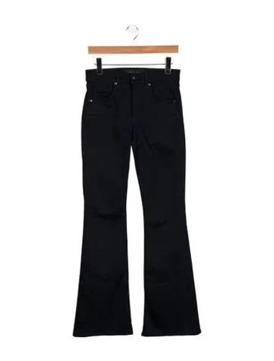 Pre-owned Veronica Beard High-rise Flared Jeans In Blue