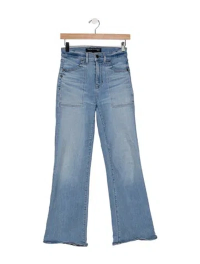 Pre-owned Veronica Beard High-rise Flared Jeans In Blue