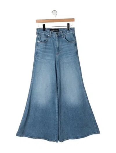 Pre-owned Veronica Beard High-rise Flared Jeans In Blue