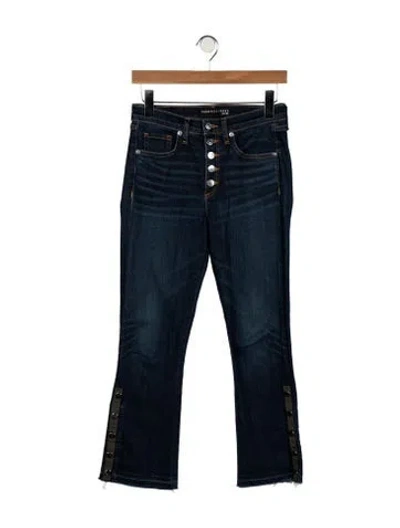 Pre-owned Veronica Beard High-rise Flared Jeans In Blue