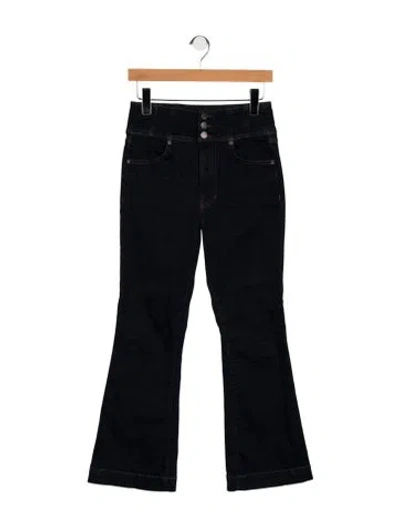 Pre-owned Veronica Beard High-rise Flared Jeans In Blue