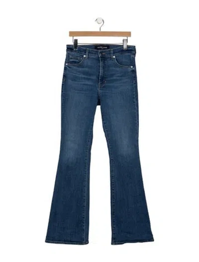 Pre-owned Veronica Beard High-rise Flared Jeans In Blue