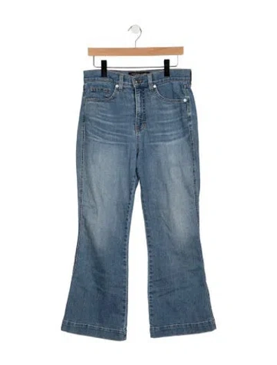 Pre-owned Veronica Beard High-rise Flared Jeans In Blue
