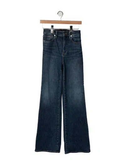 Pre-owned Veronica Beard High-rise Flared Jeans In Blue