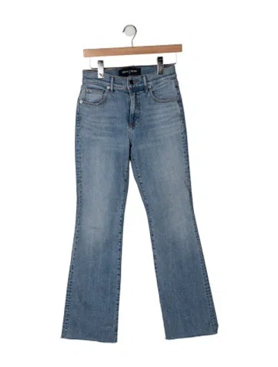 Pre-owned Veronica Beard High-rise Flared Jeans In Blue