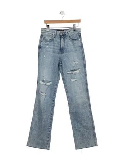 Pre-owned Veronica Beard High-rise Flared Jeans In Blue
