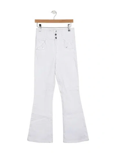 Pre-owned Veronica Beard High-rise Flared Jeans In Blue