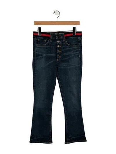 Pre-owned Veronica Beard High-rise Flared Jeans In Blue