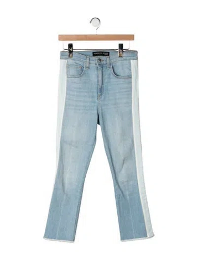 Pre-owned Veronica Beard High-rise Flared Jeans In Blue