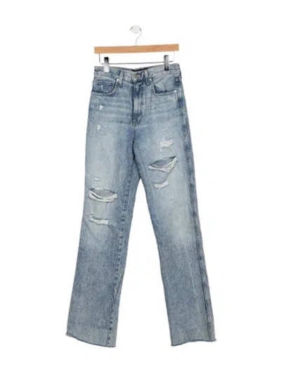 Pre-owned Veronica Beard High-rise Flared Jeans In Blue