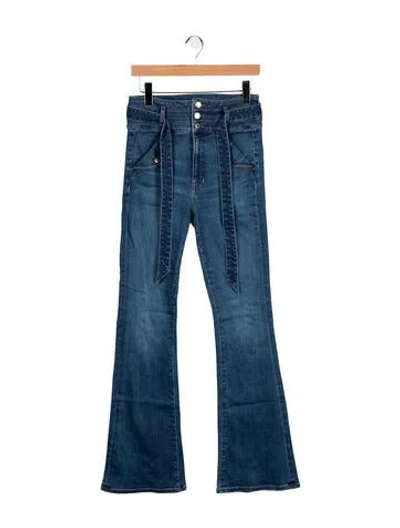 Pre-owned Veronica Beard High-rise Flared Jeans In Blue