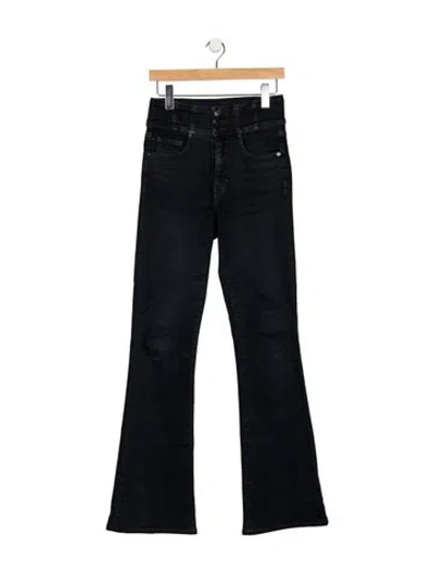 Pre-owned Veronica Beard High-rise Flared Jeans In Blue