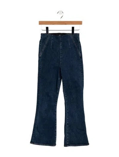 Pre-owned Veronica Beard High-rise Flared Jeans In Blue