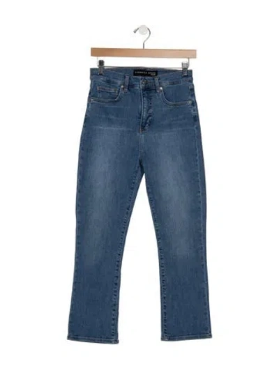 Pre-owned Veronica Beard High-rise Flared Jeans In Blue