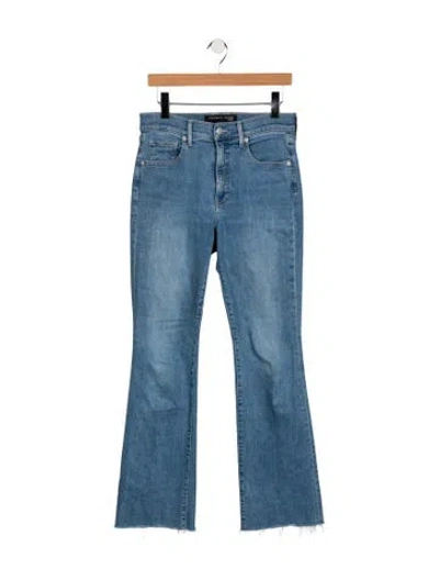 Pre-owned Veronica Beard High-rise Flared Jeans In Blue