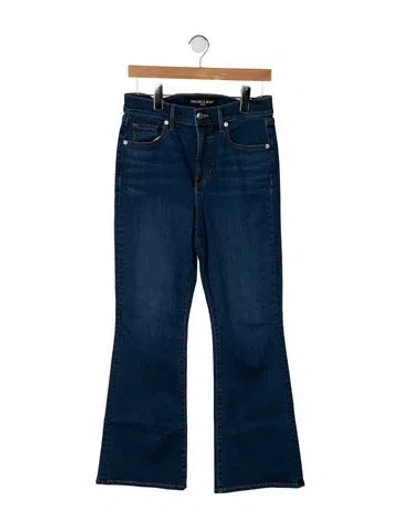 Pre-owned Veronica Beard High-rise Flared Jeans In Blue