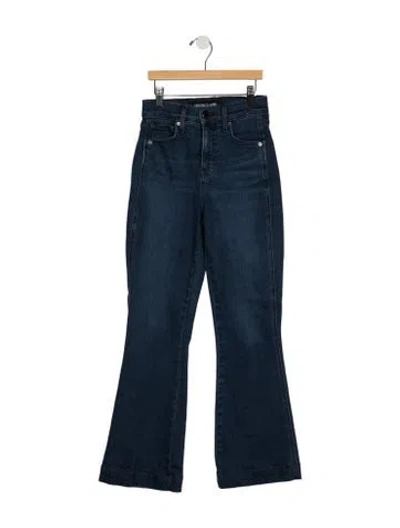 Pre-owned Veronica Beard High-rise Flared Jeans In Blue
