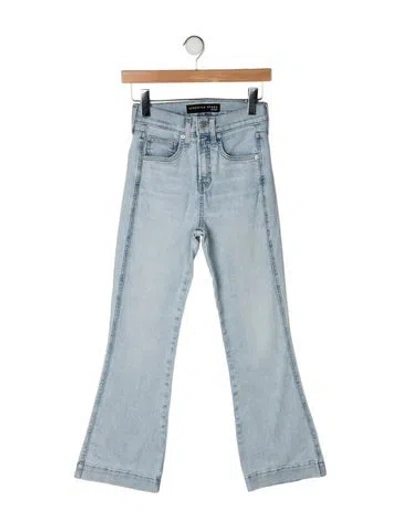 Pre-owned Veronica Beard High-rise Flared Jeans In Blue