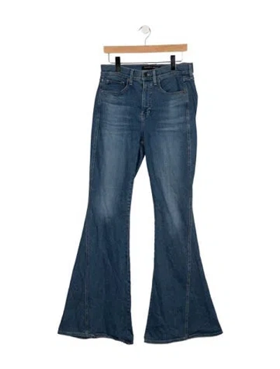 Pre-owned Veronica Beard High-rise Flared Jeans In Blue