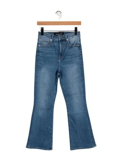Pre-owned Veronica Beard High-rise Flared Jeans In Blue