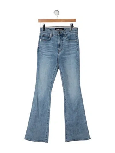Pre-owned Veronica Beard High-rise Flared Jeans In Blue