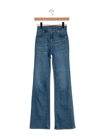 Pre-owned Veronica Beard High-rise Flared Jeans In Blue