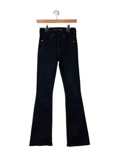 Pre-owned Veronica Beard High-rise Flared Jeans In Blue