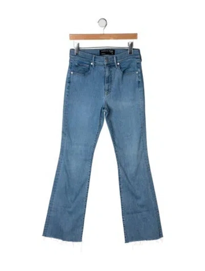 Pre-owned Veronica Beard High-rise Flared Jeans In Blue