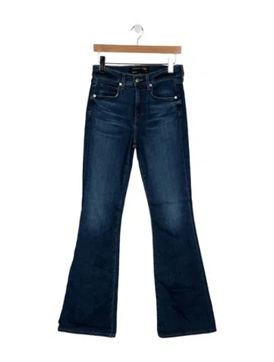 Pre-owned Veronica Beard High-rise Flared Jeans In Blue