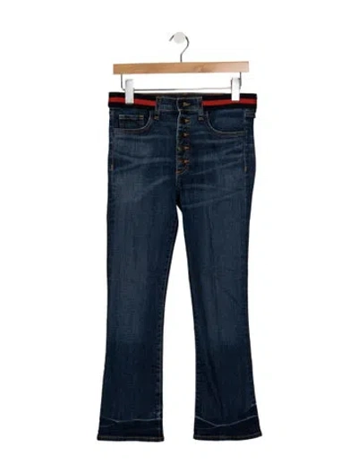 Pre-owned Veronica Beard High-rise Flared Jeans In Blue