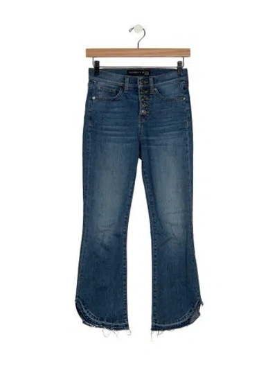 Pre-owned Veronica Beard High-rise Flared Jeans In Blue
