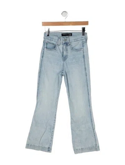 Pre-owned Veronica Beard High-rise Flared Jeans In Blue/green