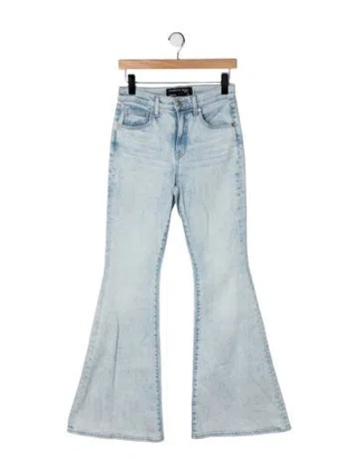 Pre-owned Veronica Beard High-rise Flared Jeans In Blue/green