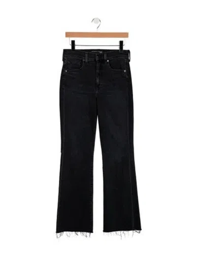 Pre-owned Veronica Beard High-rise Flared Jeans In Gray