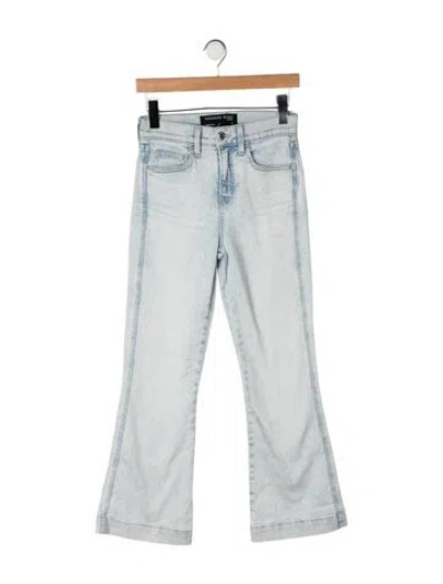 Pre-owned Veronica Beard High-rise Flared Jeans In Green