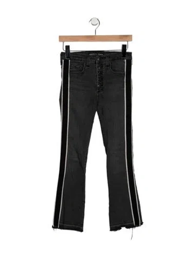 Pre-owned Veronica Beard High-rise Flared Jeans In Grey
