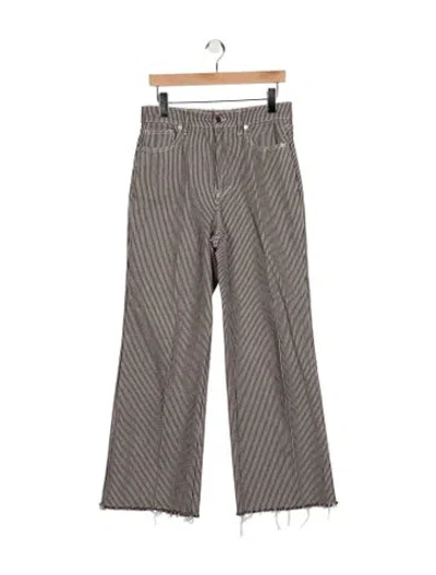 Pre-owned Veronica Beard High-rise Flared Jeans In Multicolor